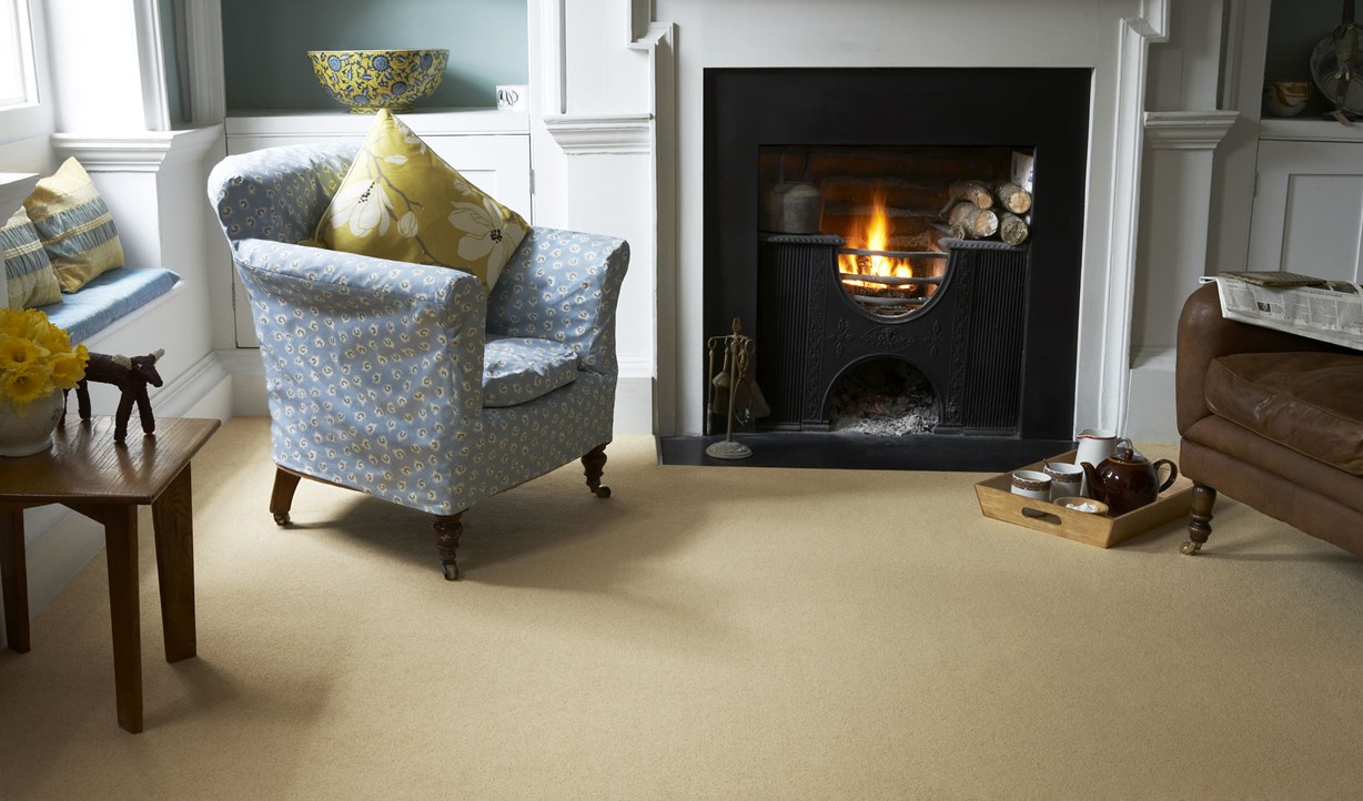 coloured carpet in main living room